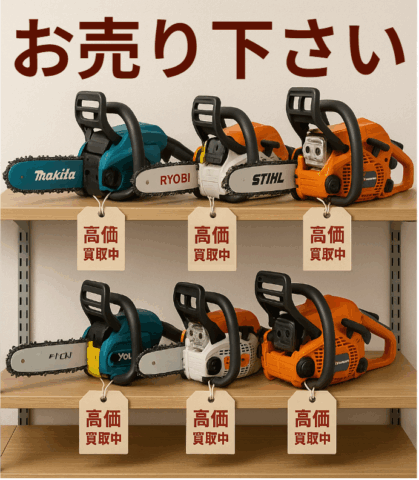 チェーンソーの買取なら専門店にお任せください！